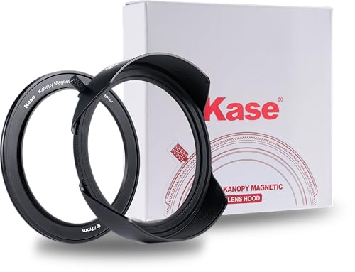 Kase Kanopy Magnetic Metal Lens Hood for Revolution/Revolution Plus 95mm Filters (Hood + 77mm Adapter) Hood + 77mm Adapter