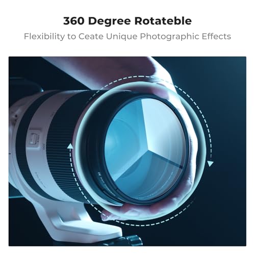 K&F CONCEPT 58mm Rotatable Triangular Prism Camera Lens Filter