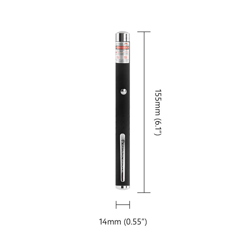 Pointer for Cats Toys USB Rechargeable Pet Interactive Toys with Green Laser Pointer Remotes for Indoor Classroom Interactive Teaching (Green, USB 1 Pack)
