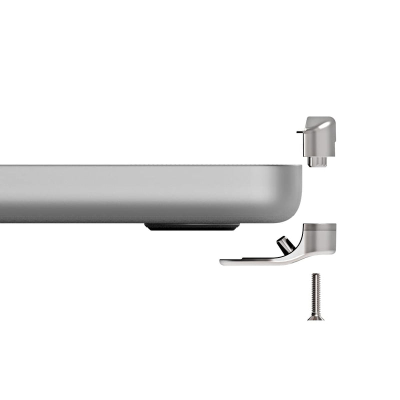 Compulocks Ledge Lock Adapter for MacBook Pro 16" M1, M2 & M3 with Combination Cable Lock Silver