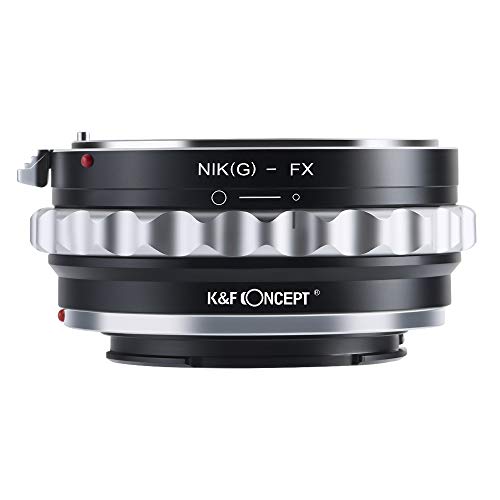 K&F Concept Camera Lens Adapter Ring Compatible with AI G AF-S Mount Lens to Fuji FX X-Pro1 XT4 X-M1 X-A1 X-E1 Adapter AI(G)-FX