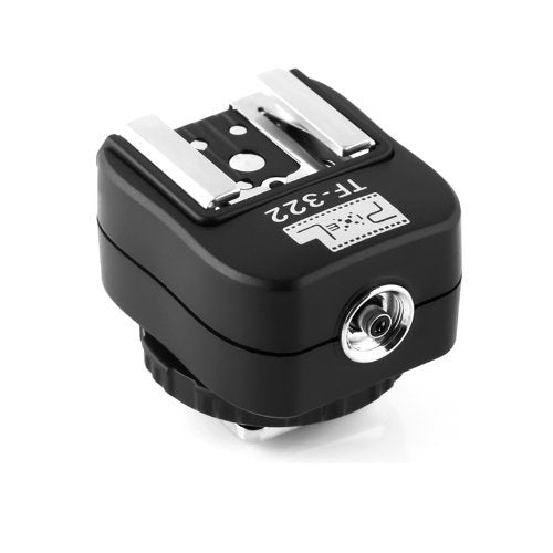 [AUSTRALIA] - PIXEL Flash Hot Shoe for Nikon, TF-322 Flash Hot Shoe Sync Adapter with Extra PC Sync Port Dedicated for Nikon DSLR Shoe Mount Camera & Flashgun 