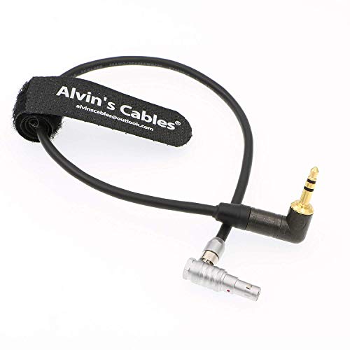 Alvin's Cables 5 Pin Right Angle Male to Right Angle 3.5mm TRS Audio Cable for Z CAM E2 Camera 25cm