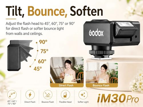 Godox Flash Godox iM30 Pro iM30Pro Camera Flash，AUTO/Manual, for zv1 zve10