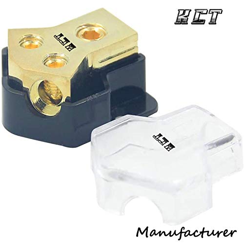 [AUSTRALIA] - KCT 0/2/4 Gauge in 4/8 Gauge Out 2 Way Amp Power Distribution Block for Car Audio Splitter 