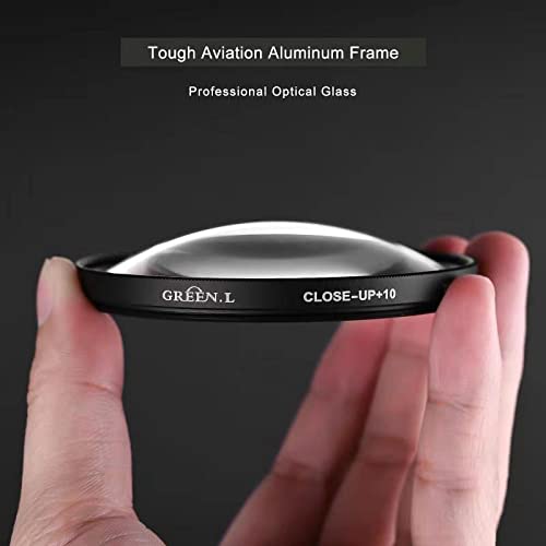 GREEN.L 82mm Close-up Filter Set(+1,+2,+4,+10), Professional Macro Filter for Camera Lens