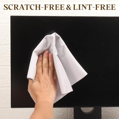 PATIKIL 6Pcs Soft Eyeglass Cloths, 15.8 x 15.8 Electronics Microfiber Cleaning Cloths Eyeglass Cleaning Fabric for Lens Wipes Glasses Cleaner Jewelry LCD Screens Cameras, Coffee