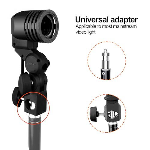 EMART E26 / E27 Light Bulb Socket Adapter with Photo Umbrella Lamp Holder