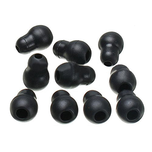 10 pcs Reusable Black Silicone Soft Earplug Eartips for Stethoscope 2cm x 1.2cm