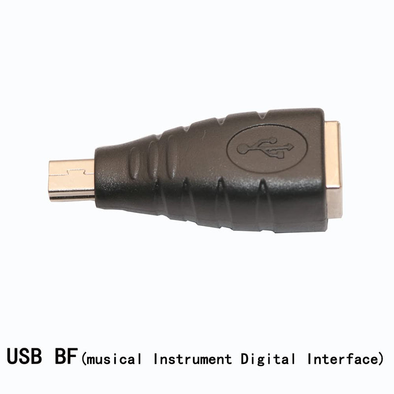 USB 2.0 Type B to Mini USB 5-Pin Type B Female/Male Adapter - 2 Pack
