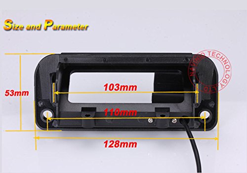Car Reversing System Parking Assistance Trunk Handle Rear View Backup Camera, for Mercedes Benz W204 S204 C-Klasse W212 C180 C200 C260 C280 C300/A204 C108 C220 C230 C250 C320 C350 Kombi Limousine 12mm Len Camera
