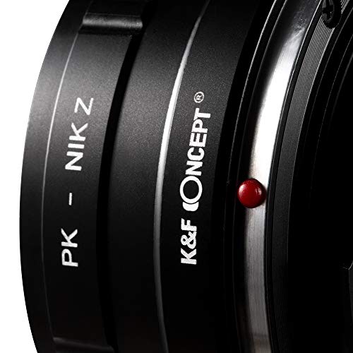 K&F Concept Lens Mount Adapter for Pentax PK Munt Lens Compatible with Nikon Z6 Z7 Camera