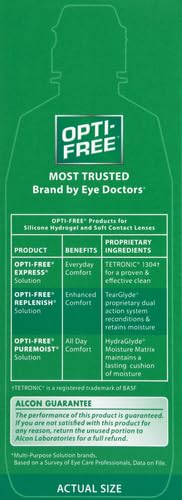 Opti-Free Replenish Multi-Purpose Disinfecting Solution With Lens Case, 10 Fl Oz 10 Fl Oz (Pack of 1)