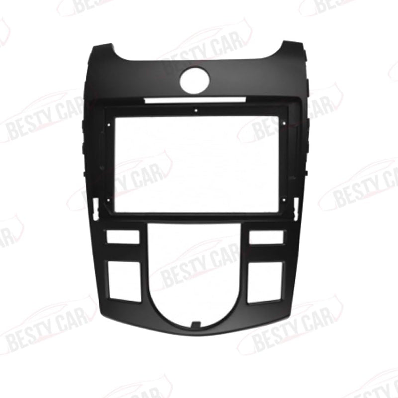 Fits for KIA Forte Cerato 2008-2013 Auto AC Black Car Radio Stereo Fascia Frame Double DIN 9 inch Dash Installation Mounting Kit A Black
