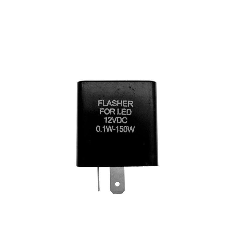 JZK 12V 2 Pin LED Motorcycle Load Indicator - Turn Signal Blinker Relay with Fix Electronic Control