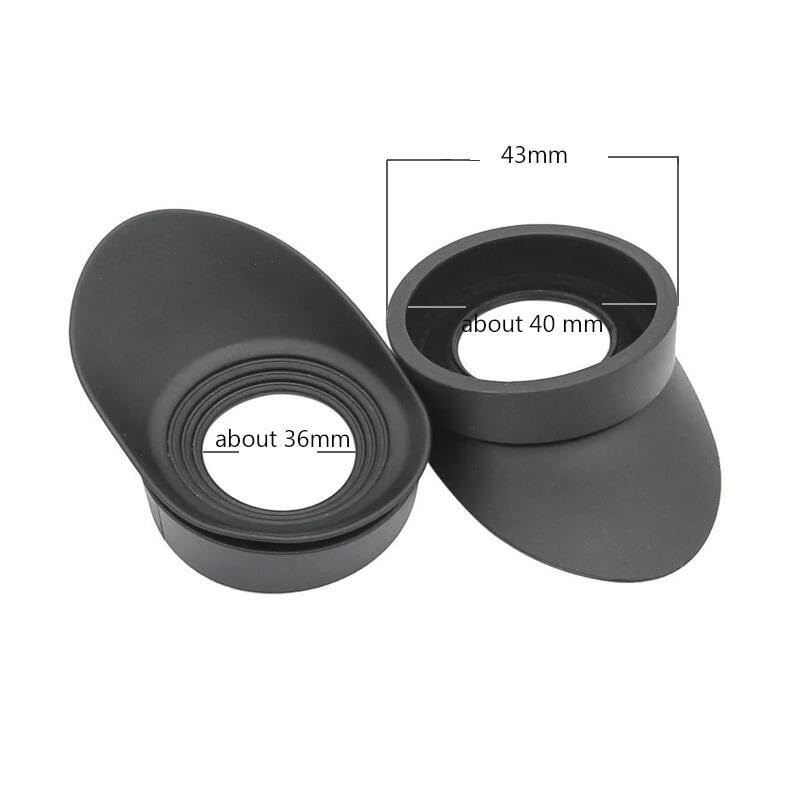 A Pair of Binoculars Rubber Eye Cups Eye Guards Caps ID 40MM/1.57”Suit for 39mm/1.5“ - 42mm/1.65" Microscope Eyepiece Telescopes Eyecups
