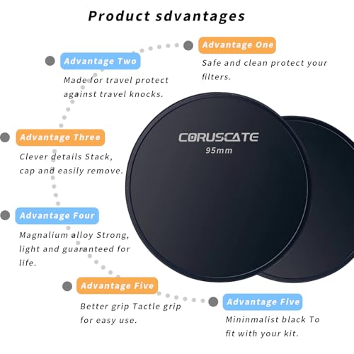 95mm Metal Filter Cap,Lens Cap,Compatible with All Any 95mm with Camera Thread Lens and 95 mm ND,CPL,UV Filter Accessory.(Metal Front Cover+Rear Cover)+Lens Cleaning Cloth
