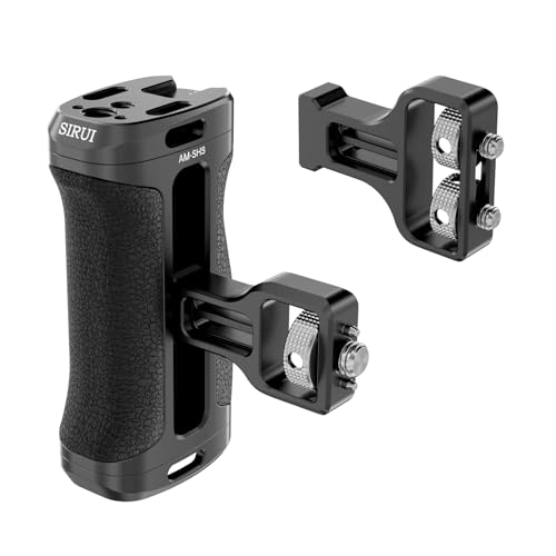 SIRUI ZV-E10 Camera Cage with Silicone Grip and HDMI Cable Clamp and Side Handle with ARRI Locating and Dual 1/4" Screw Mount Optional Bundle