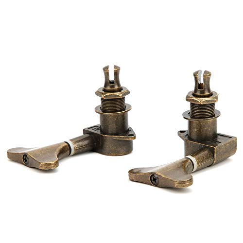 6 Pcs Electric Bass Tuning Pegs Tuning Key Tuning Pegs All Sealed Fishtail 3L+3R Instrument Accessory