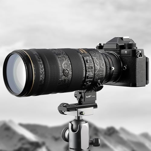 Haoge LF-N72 Lens Collar Replacement Foot Tripod Mount Ring for Nikon AF-S Nikkor 70-200mm f2.8G ED VR I II, 70mm-200mm f2.8E FL ED VR and 500mm f5.6E PF ED VR Lens Built-in Arca Quick Release Plate