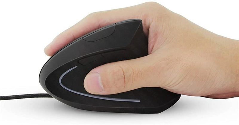 Sokelinn-six Wired Vertical Mouse,800/1200/2000/3200 Adjustable DPI High Sensitivity Ergonomic USB Mouse for Computers and Laptops