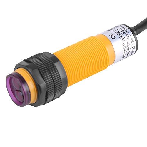 Photoelectric Sensor E18-B03P1 5-30 cm DC 3 Wires 6-36 V PNP IR Infrared Beam Photoelectric Detection Sensor Switch NO + NC with Large Detection Distance