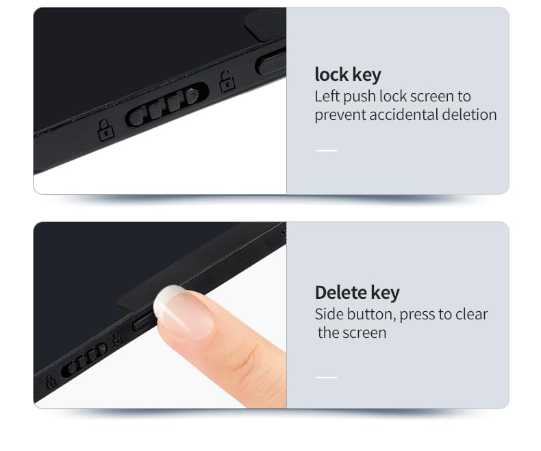 12 Inch Rechargeable LCD Writing Tablet with Cover Adults | Electronic Writing Drawing Pads Full Screen Digital Scratchpad Full Screen Digital Scratchpad for Office Meeting Memo