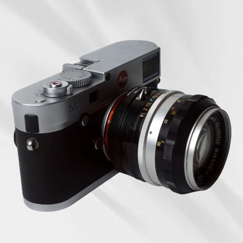 PHOLSY Lens Mount Adapter Compatible with Nikon F Lens and Leica M Camera Nikon F / AI to Leica M