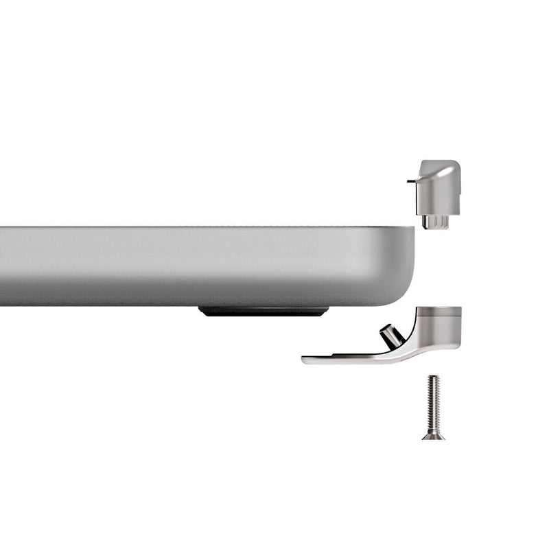Compulocks Ledge Lock Adapter for MacBook Pro 14" M1, M2 & M3 with Keyed Cable Lock Silver