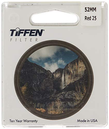 Tiffen 52mm 25 Filter (Red) & 52UVP 52mm UV Protection Filter Red Filter + 52mm Filter