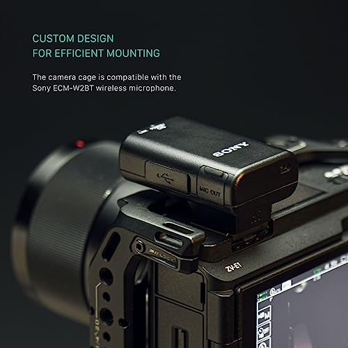 Tilta Full Camera Cage for ZV-E1 | Cold Shoe, NATO Rail, M3 and 1/4"-20 Threads Mounts | Silver