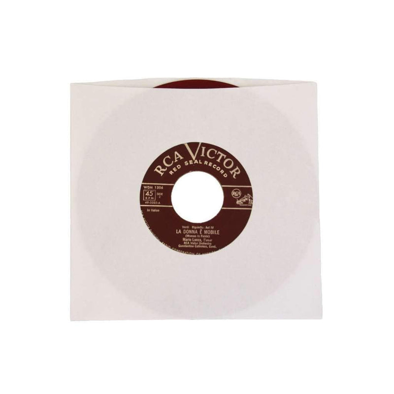 (100) Archival Quality Acid-Free Heavyweight Paper Inner Sleeves for 7" Vinyl Records #07IW 100