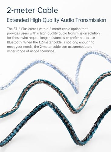 2M Extra Long Earphone Cable and CCA C10 4BA+1DD Hybrid Drivers in Ear Monitors