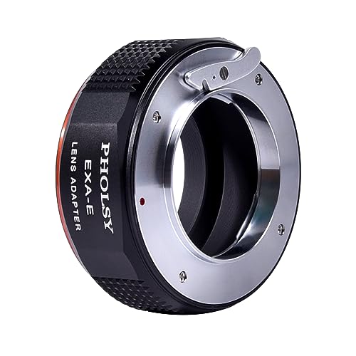 PHOLSY Lens Mount Adapter Manual Focus: Compatible with Exakta (NOT Compatible with Topcon) Lens to Sony E (NEX) Camera Body Exakta to Sony E