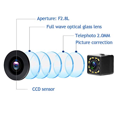 12 LED Adjustable Angle Car Rear View Camera for Lexus IS300 IS200 ES300 ES330 GS300 GS400 GS430 LS430 HS250h CT200h &Vehicle Camera Waterproof Reversing Backup Camera (12 LED Adjustable Angle) 12 LED Adjustable Angle