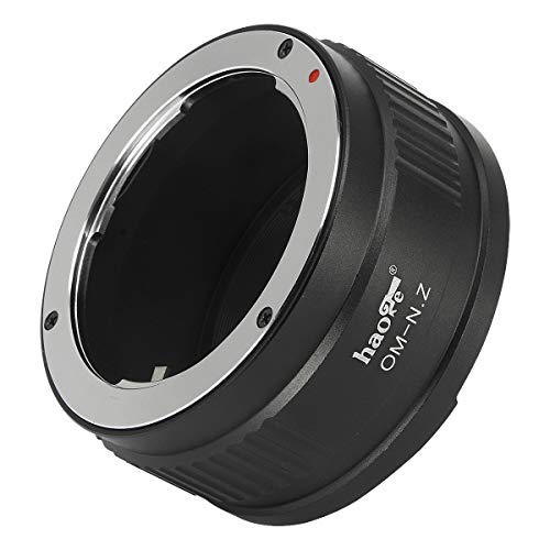 Haoge Manual Lens Mount Adapter for Olympus OM Lens to Nikon Z Mount Camera Such as Z7II Z6II Z6 Z7