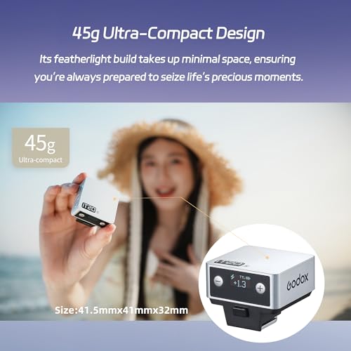 GODOX iT20 S IT20S Mini Flash TTL Wireless Camera Flash Compatible with Sony Cameras, 700+ Flashes & 1.5 s Recycling Camera iFlash (IT20 S (Silver)) IT20 S (Silver)