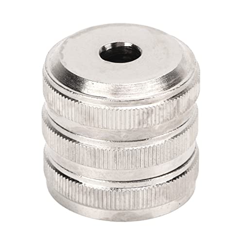 3Pcs Trumpet Valve Buttons Metal Silver Screw Piston for Trumpet Replacement 0.8 * 2.18 * 2.18mm Trumpet Bottom Valve Cap