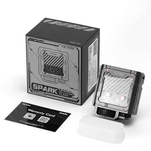 VILTROX TTL Flash for Fujifilm, 1800mAh On Camera Flash for Fuji, 26W/s 6500K Small Flash for Camera, GN16 Mini Flash, 1s Recycle Time, with Softbox (Spark Z3-F, Gray) Grey