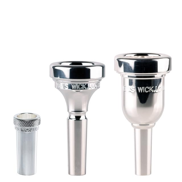 Denis Wick Mouthpiece Adaptor for Trombone, Silver-Plated, 4909 - Perfect for Brass Players Seeking Tone Consistency Across Instrument - Ideal for Doublers, Educators, and Touring Musicians Silver-Trumpet