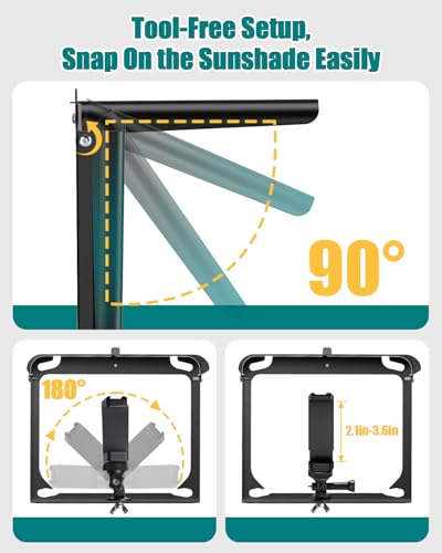 UBeesize Gamechanger Streaming Kit Fence Mount with Foldable Shade and Bag Fence Mount with Shade