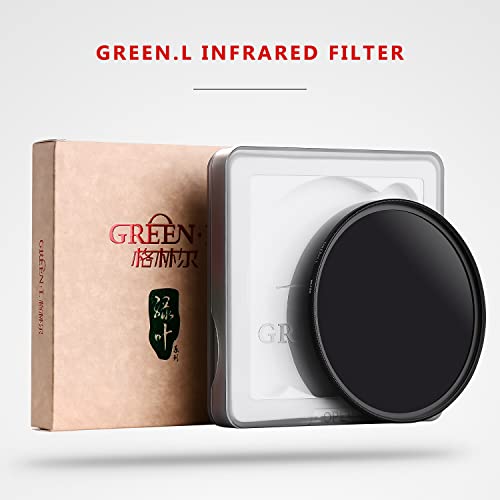 GREEN.L 67mm Infrared Filter, 67mm IR 950nm (R95) Filter for Camera Lens