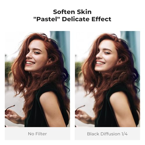 K&F CONCEPT 82mm Black Diffusion 1/4 + Polarizing Filters Set (2PCS)