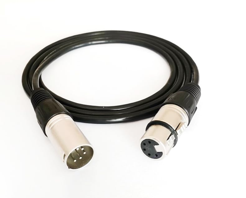 5 Pin XLR Connector, XLR Microphone Cable, Balanced Male to Female Connections for Microphone and Audio Interface (10 Meter/32.8Ft) 5 Pin 10 Meter