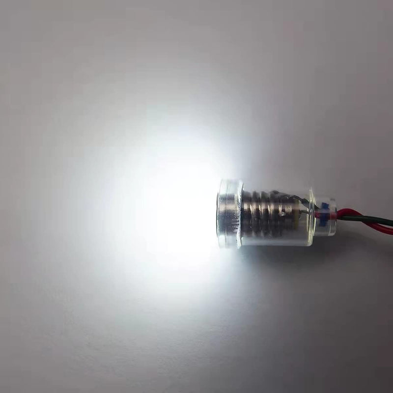 Pack of 10 AC E10 220 V LED Bulbs Replacement Bulbs 1 W 65 LM Miniature Screw Bulbs (220 V Cool White) 220 V Cool White