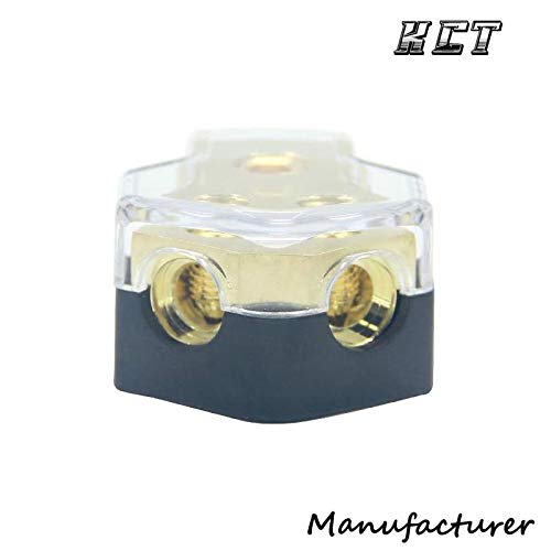 [AUSTRALIA] - KCT 0/2/4 Gauge in 4/8 Gauge Out 2 Way Amp Power Distribution Block for Car Audio Splitter 