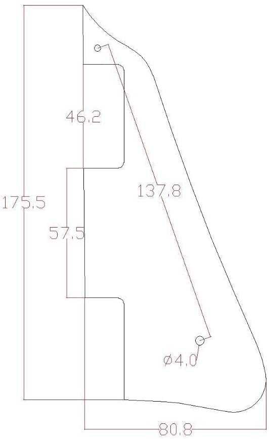 Dopro Single Cream 1 Ply LP Guitar Pickguard with Chrome Bracket for Epiphone Les Paul