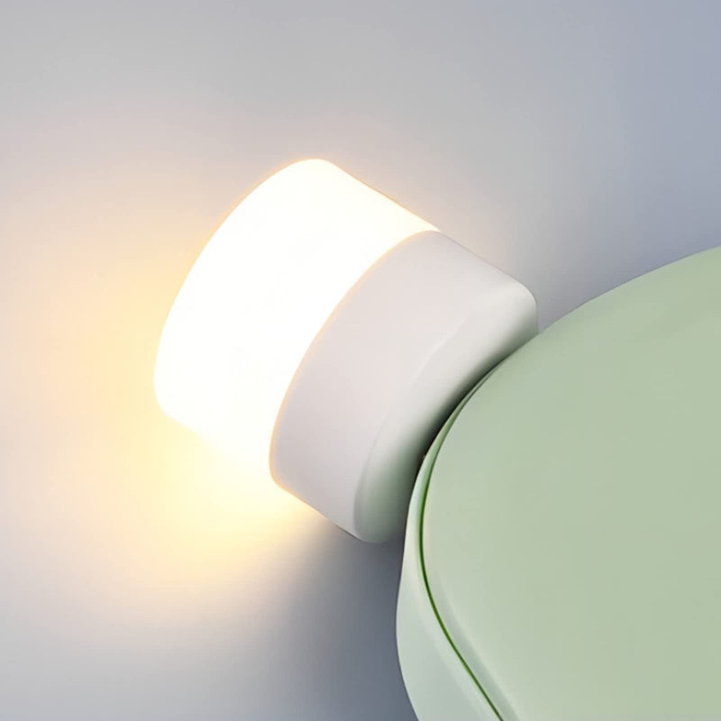 DASITON Plug in LED Night Light Mini USB LED Light Flexible USB LED Ambient Light Mini USB LED Light, LED Portable car Bulb, Indoor, Outdoor, Reading, Sleep (4 Warm Light) 4 Warm Light