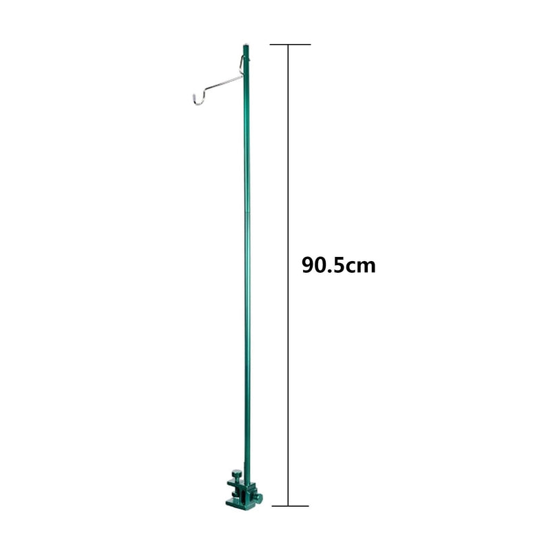 Portable Infusion Stand, Aluminium IV Stand Infusion Stand, Lightweight Lantern Stand, Drip Bag Stand, Foldable Pole Stand with Hook, for Elderly Home Care (90.5 cm) 90.5cm