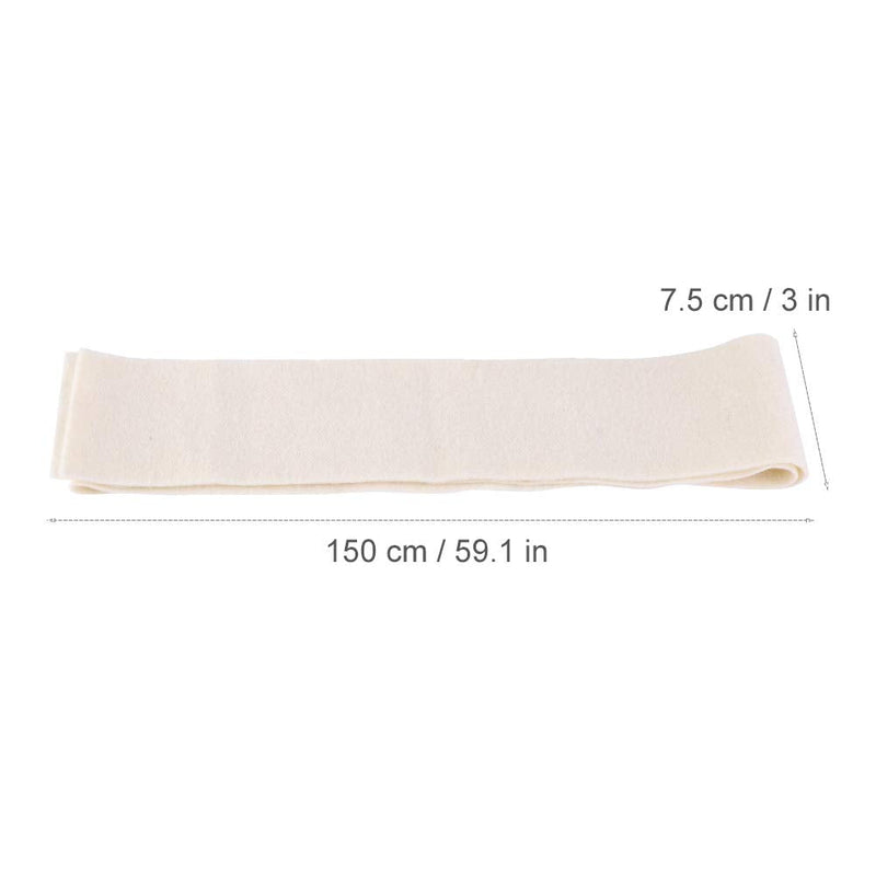 [AUSTRALIA] - Dilwe Piano Pedal Felt Beige Wool Musical Instruments Repair Parts Wear- Accessory, Piano Muffler Felt Piano Mute Rail Felt Strip Piano Weak Sound Felt for Piano Accessory 